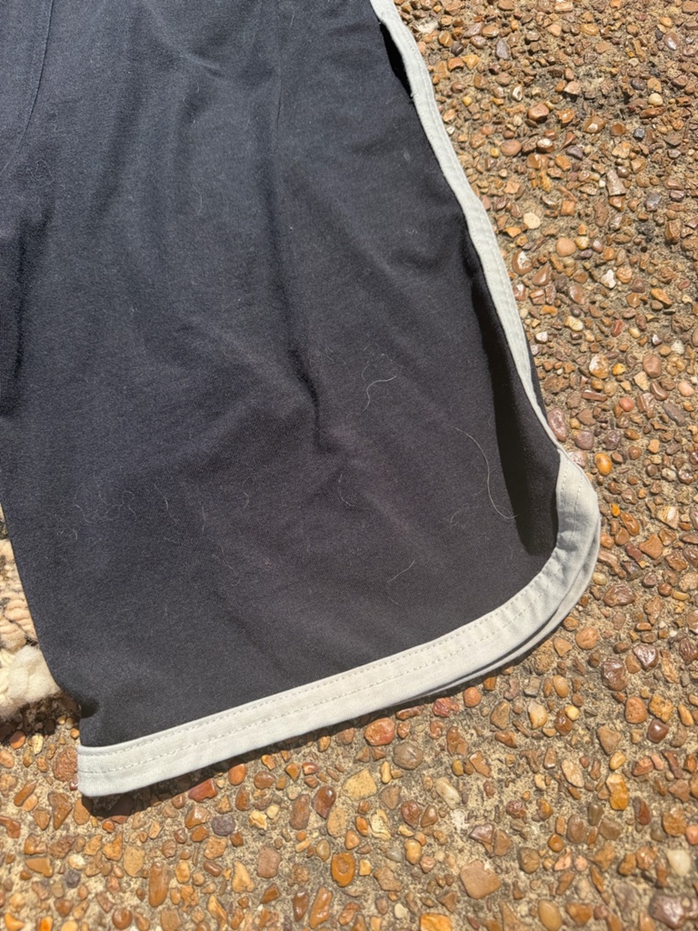 Boys RVCA Black Athletic Shorts with Gray Trim - Picture 10 of 16